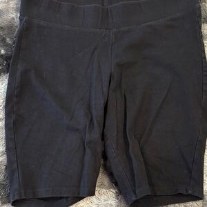 Torrid Black Bike Shorts with Elastic Waistband